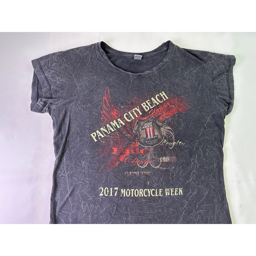 Shore Trendz Panama City Beach Florida 2017 Motorcycle Week‎ T Shirt Womens XL